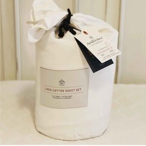 Magnolia Home Linen Blend Sheet Set (Full Size)